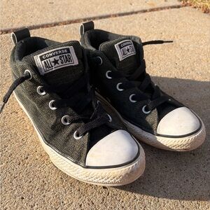 Converse Kids Black and White All Star Mid-Top Sneakers